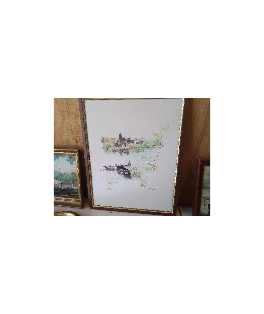 CADRE DECO STYLE AQUARELLE 