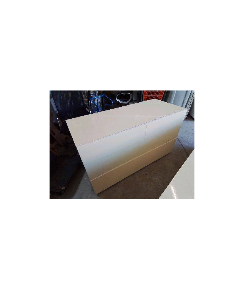 COMMODE BLANCHE LAQUÉ 