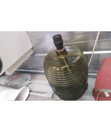 PIED DE LAMPE TONNEAU VERRE