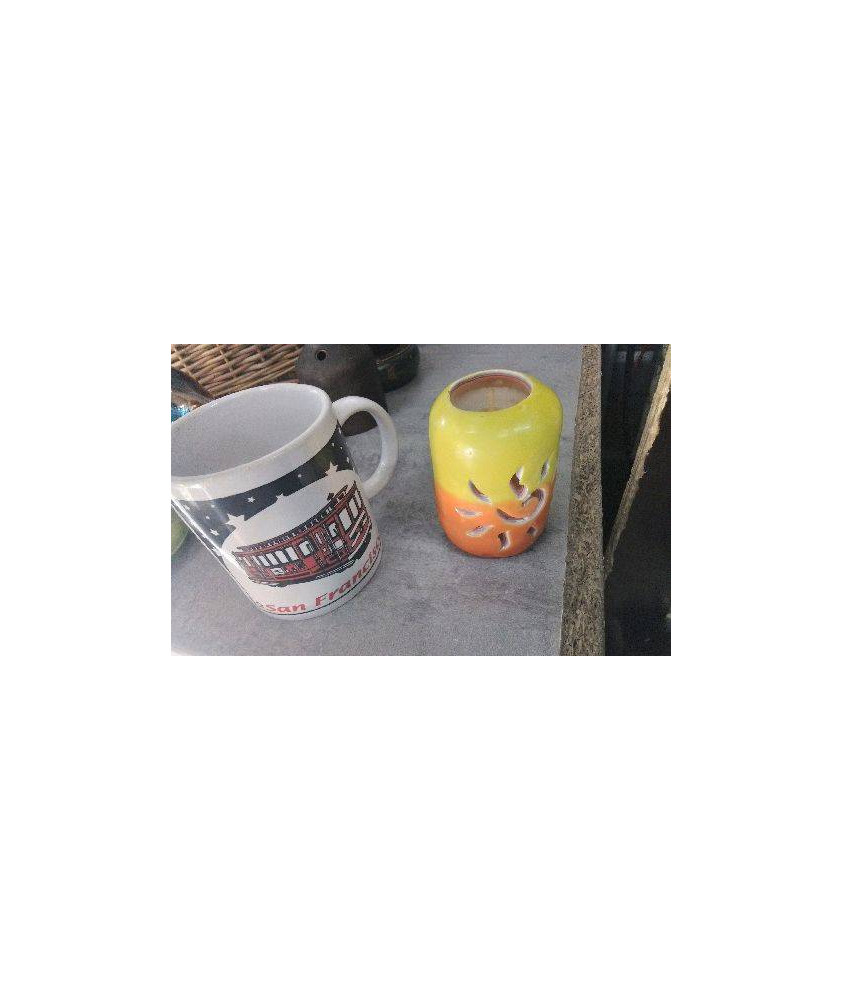 BOUGIE ORANGE JAUNE 