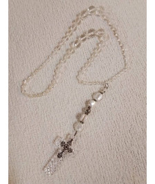 COLLIER PERLES DE CRISTAL