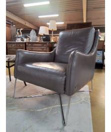 FAUTEUILS FIXE CUIR NATUZZI LA PAIRE
