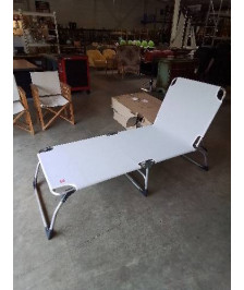 BAIN DE SOLEIL ALU ET TOILE GRIS FIAM AMIGO XXL
