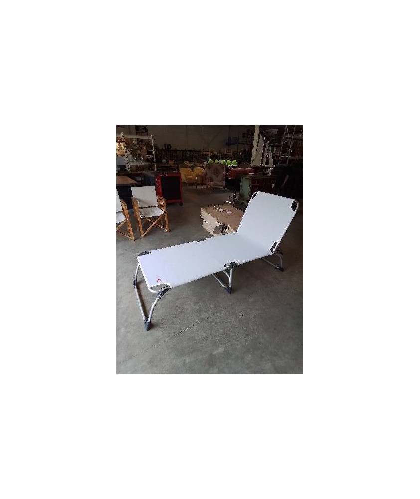 BAIN DE SOLEIL ALU ET TOILE GRIS FIAM AMIGO XXL