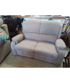 CANAPE 2 PLACES MICROFIBRE GRIS