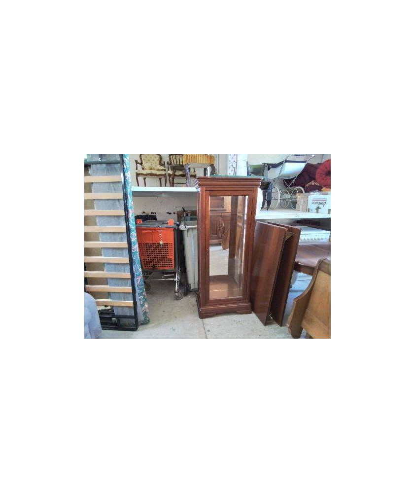 PETITE VITRINE EN MERISIER DE STYLE LOUIS PHILIPPE