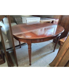 TABLE OVALE EN MERISIER DE STYLE LOUIS PHILIPPE