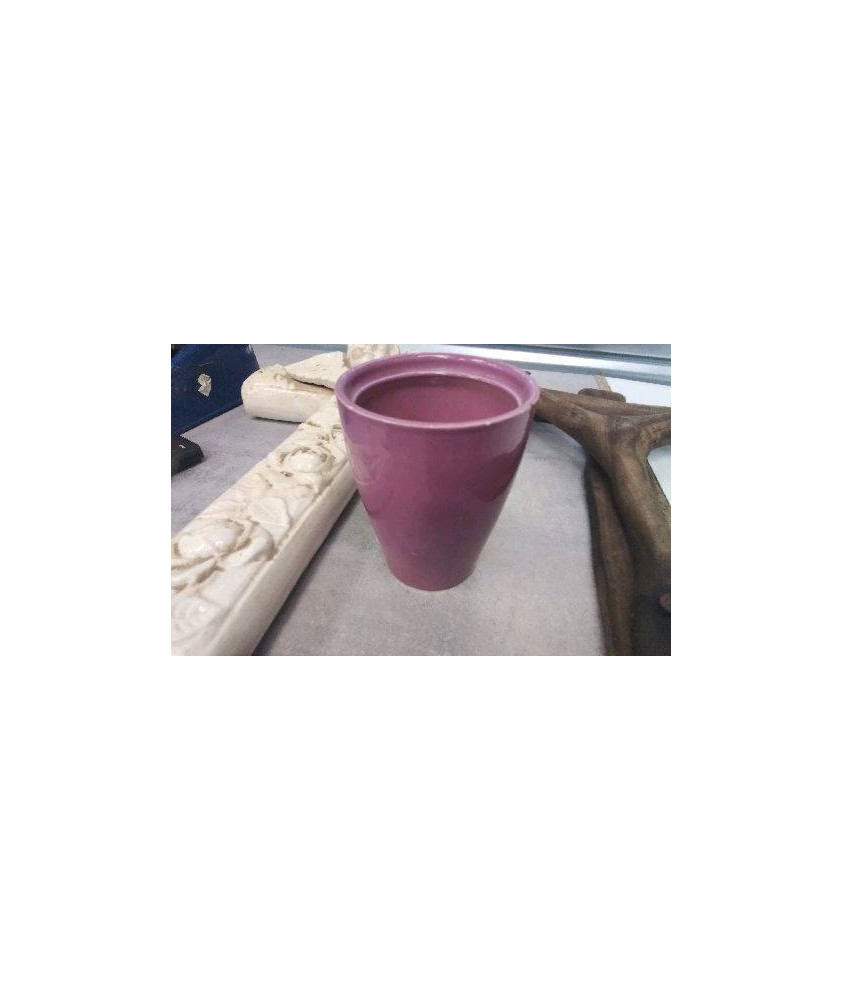 CACHE POT ROSE 