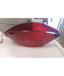 VASE VERRE ROUGE EN LETAT 