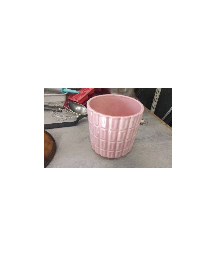 CACHE POT ROSE 