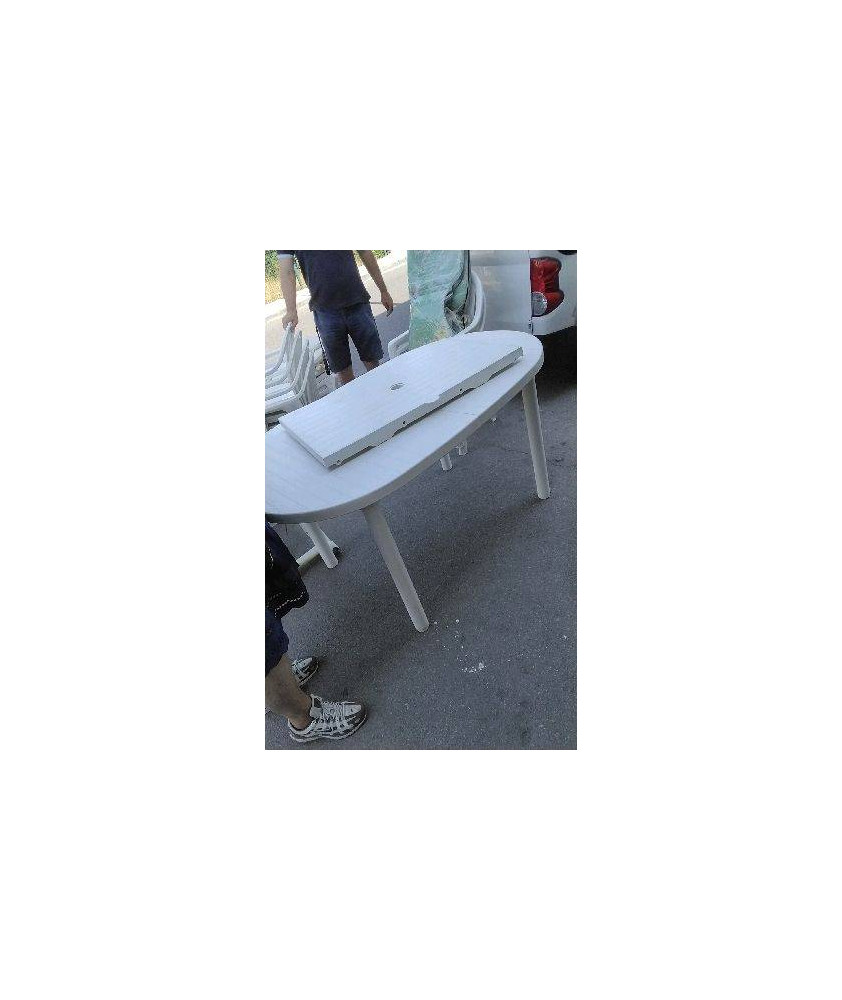 TABLE DE JARDIN GROSFILLEX + 1 RALLONGE 