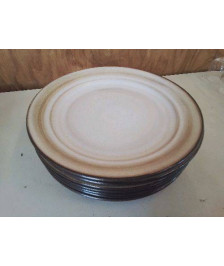 LOT DE 7 ASSIETTES EN GRES 