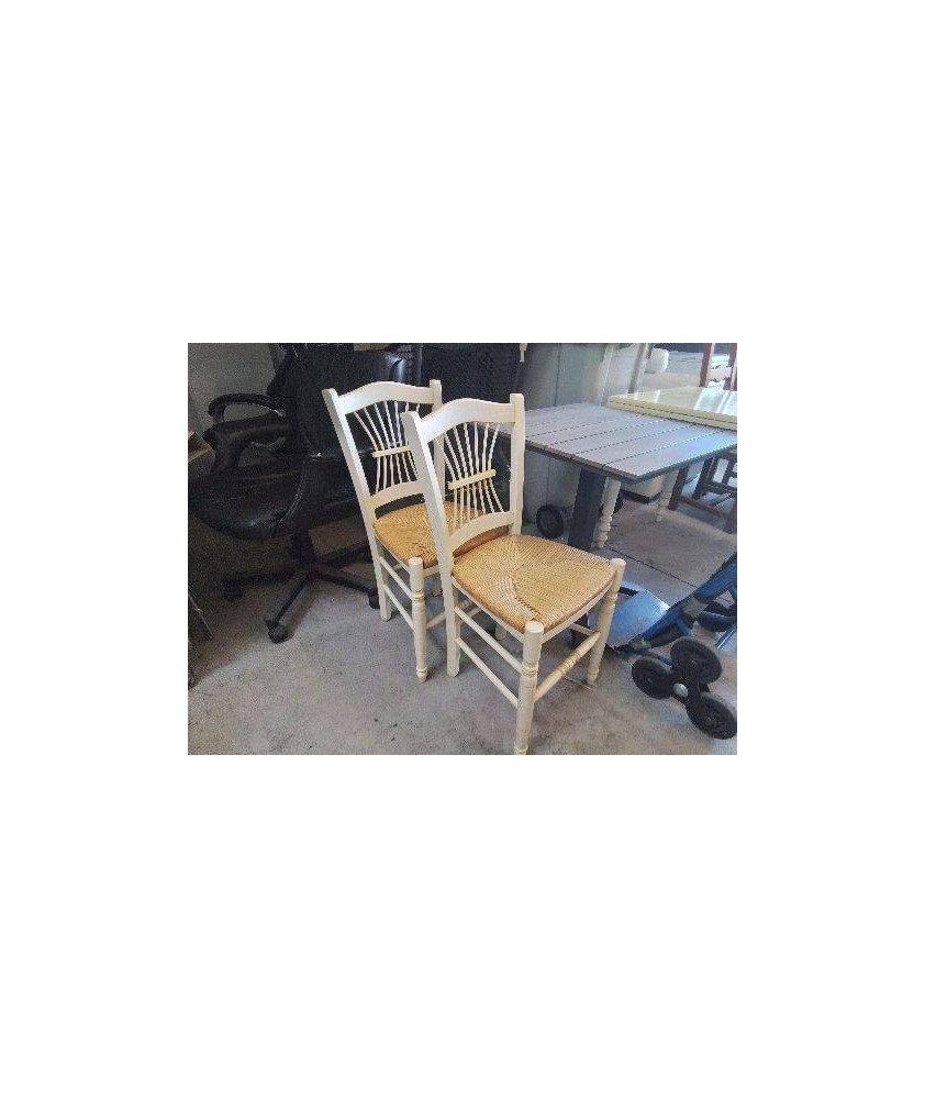 CHAISE DE CUISINE CREME CERUSÉE