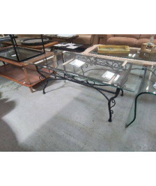 TABLE DE SALON EN FER FORGÉ 