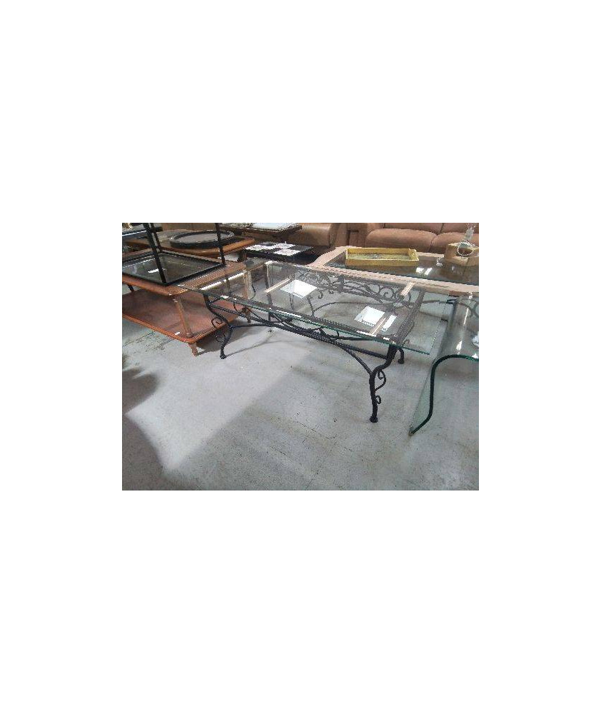 TABLE DE SALON EN FER FORGÉ 