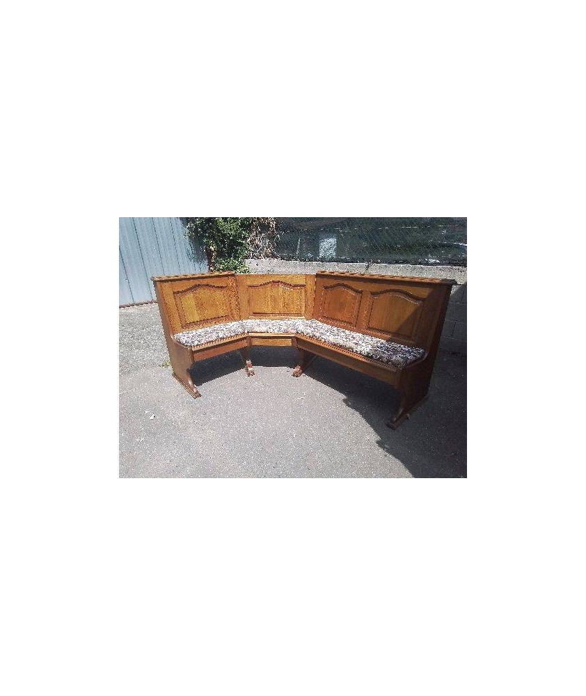 BANQUETTE D’ANGLE DE STYLE RUSTIQUE