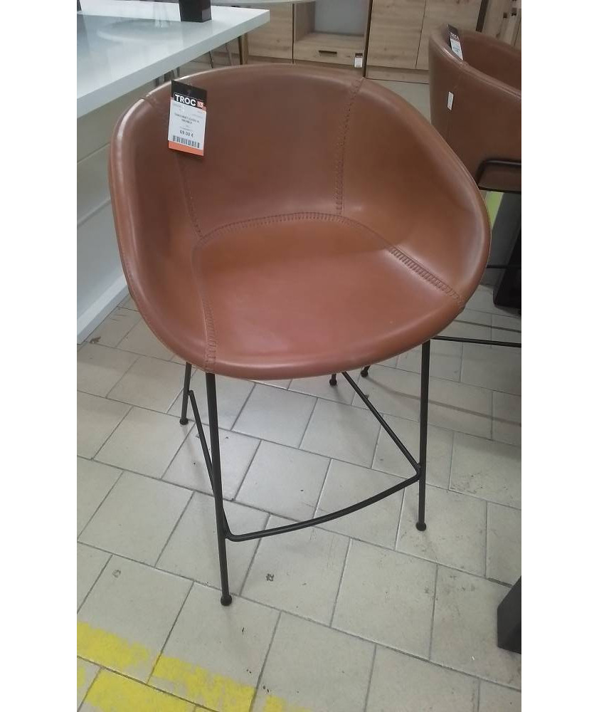 TABOURET CUIRE M. MEUBLE
