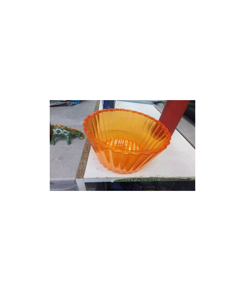 POT PLASTIQUE ORANGE 
