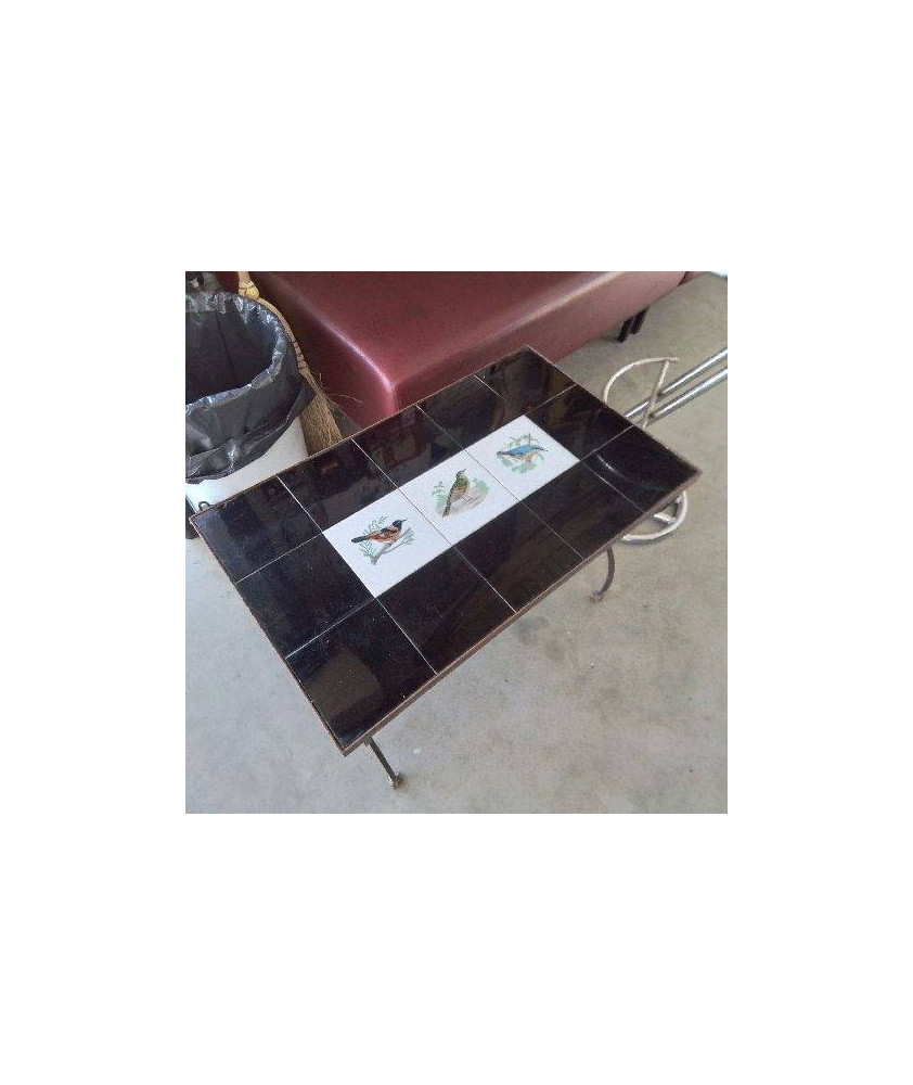 TABLE BASSE OISEAUX 