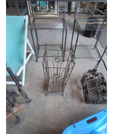 PORTE PARAPLUIE MÉTAL ET VERRE ANNÉES 50