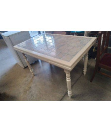 TABLE CARRELEE 2 RALLONGES