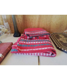 ENSEMBLE NAPPE ET SERVIETTES ROUGE 