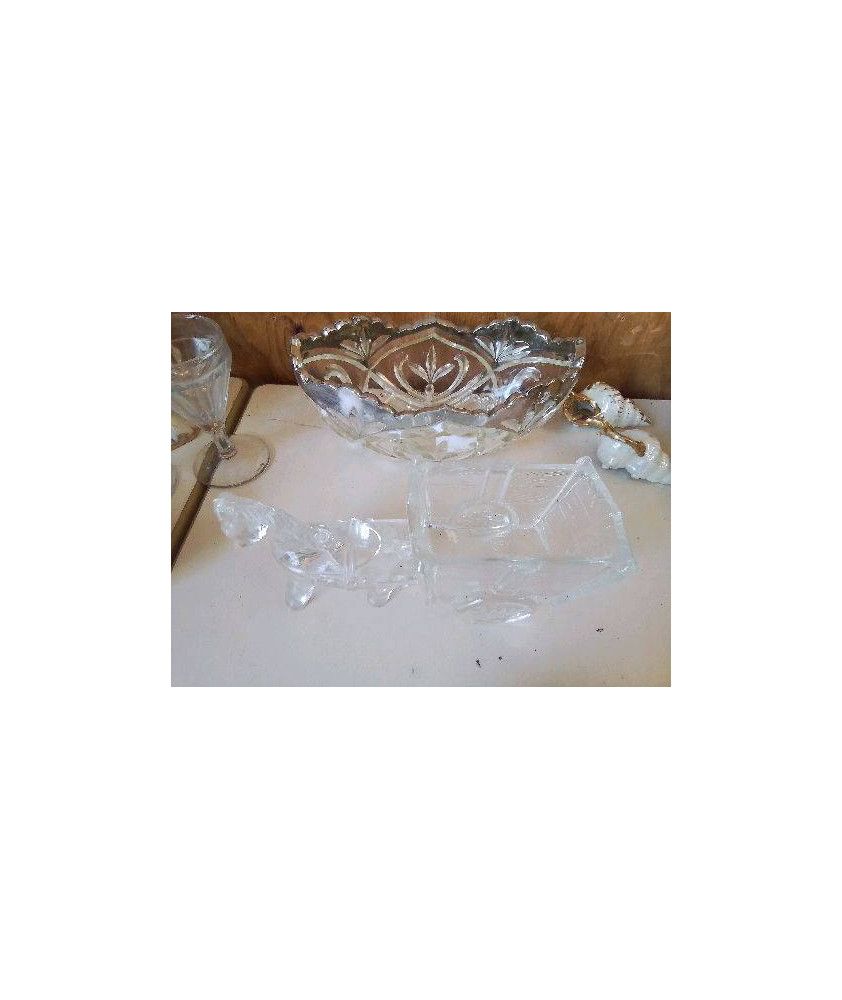 CHEVAL À CHARETTE EN VERRE 