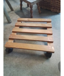 PORTE PLANTE A ROULETTES PIN
