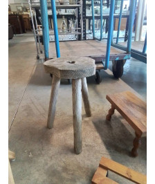 PORTE PLANTE TRIPODE BOIS NATUREL 