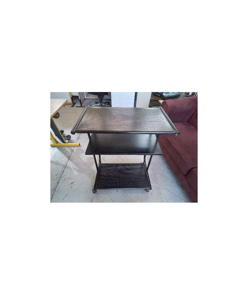 PETIT BUREAU NOIR SUR ROULETTES 