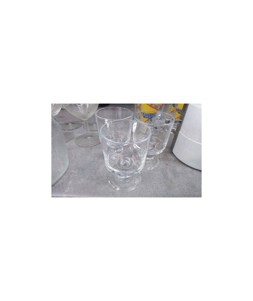VERRES A PIED X3 