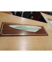 MAQUETTE BOIS DEMI COQUE GOÉLETTE AMÉRICAINE 88X26