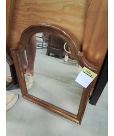MIROIR RECTANGULAIRE CINTRÉ BOIS DORÉ 