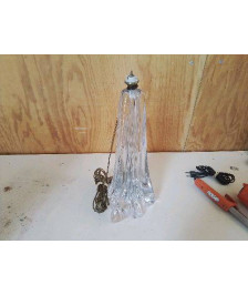 PIED DE LAMPE EN CRISTAL LAURENNE 