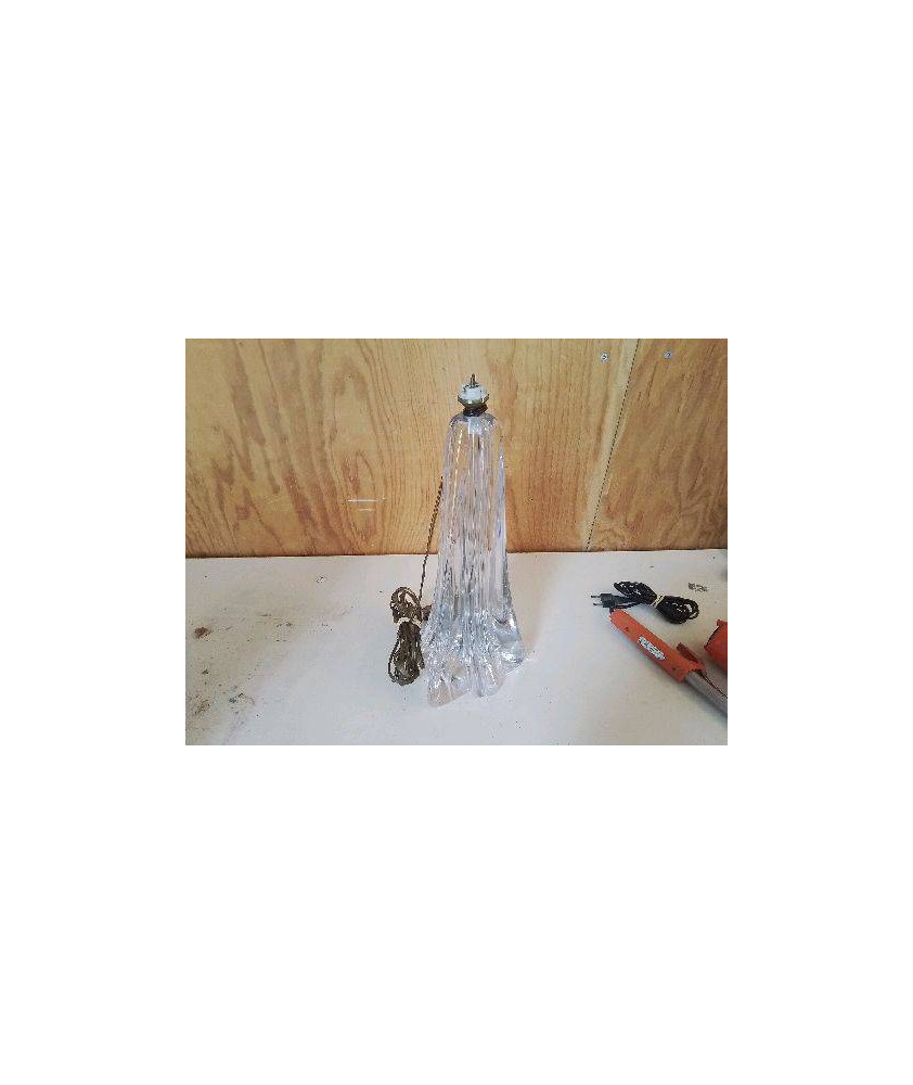 PIED DE LAMPE EN CRISTAL LAURENNE 