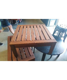 TABLE BASSE BOIS EXOTIQUE 62,5X62,5