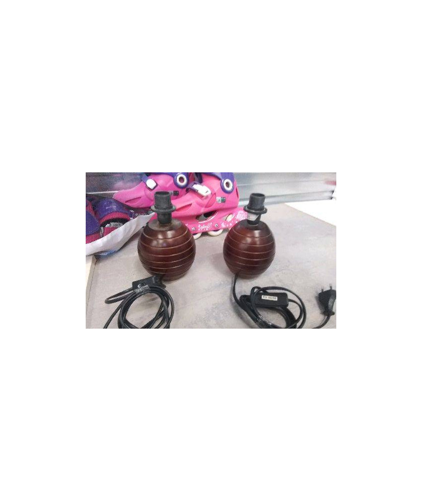 PIED DE LAMPE MARRON