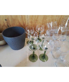 LOT 6 VERRES A PIED 