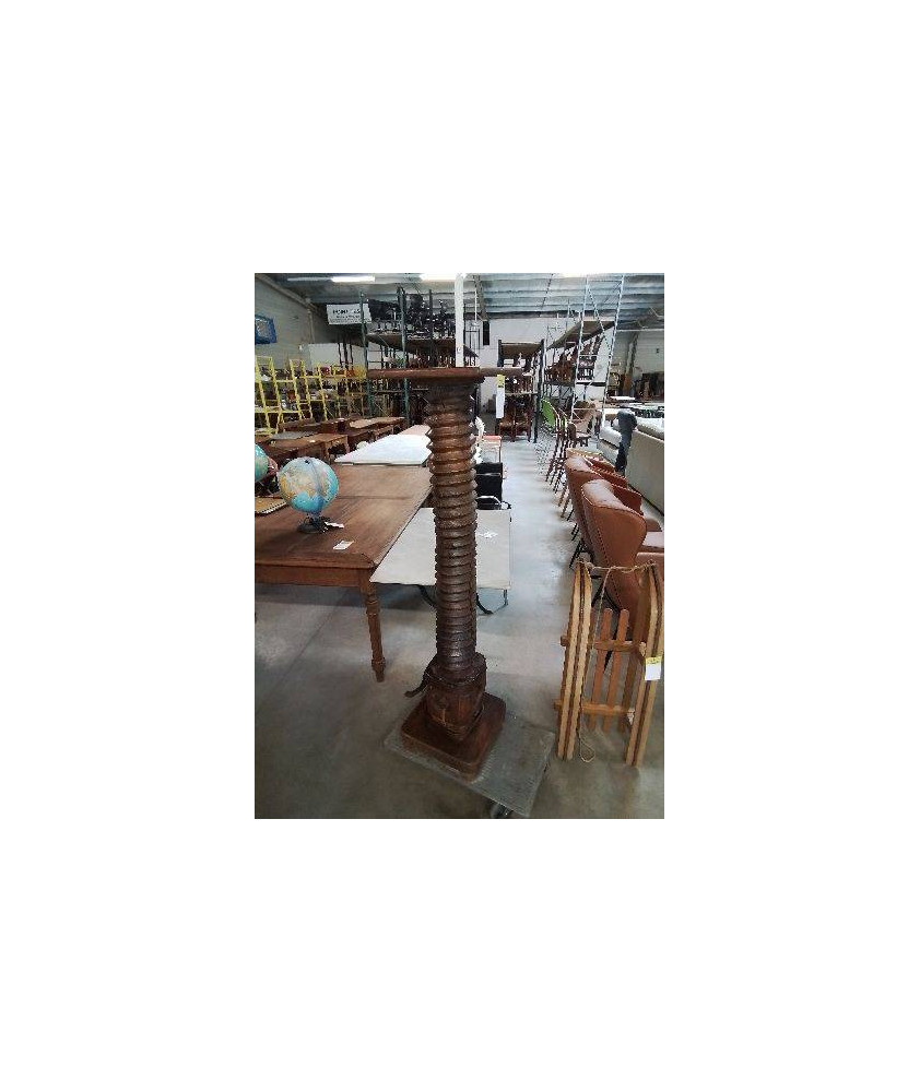 SELLETTE VIS DE PRESSOIR FIN XIXE DÉBUT XXE 140CM