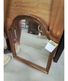MIROIR RECTANGULAIRE CINTRÉ BOIS DORÉ 