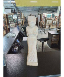 SCULPTURE BOIS FEMME NICOLE MASSART 42CM