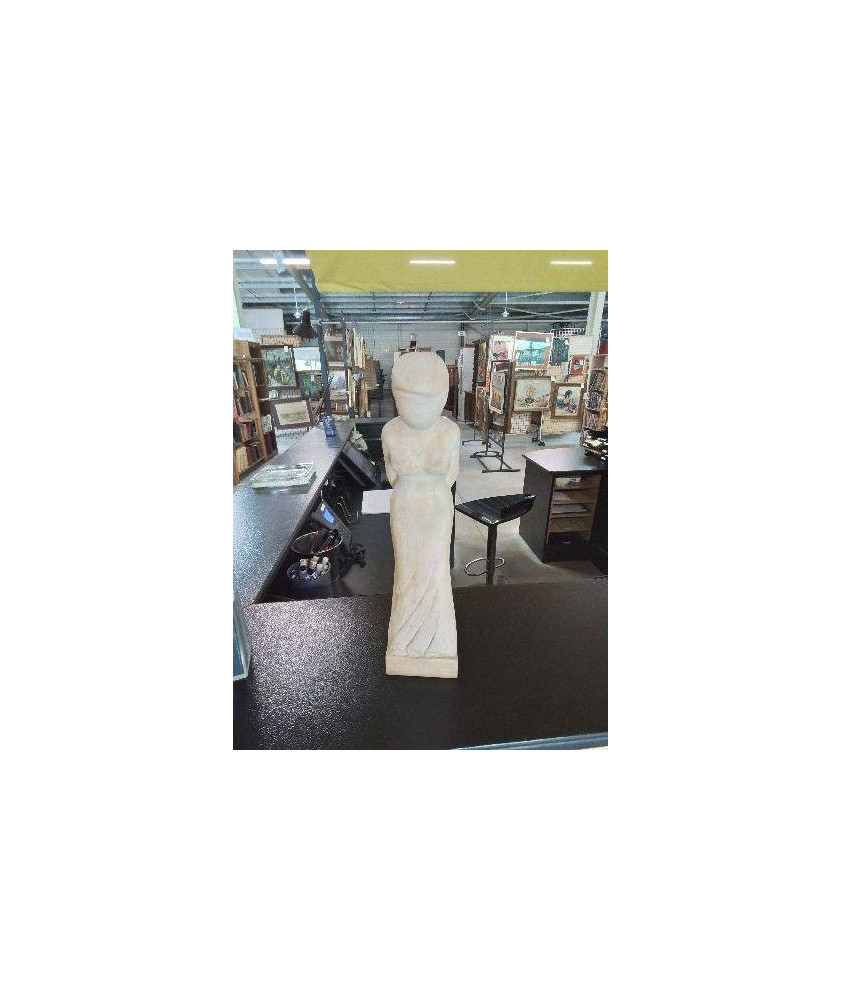 SCULPTURE BOIS FEMME NICOLE MASSART 42CM