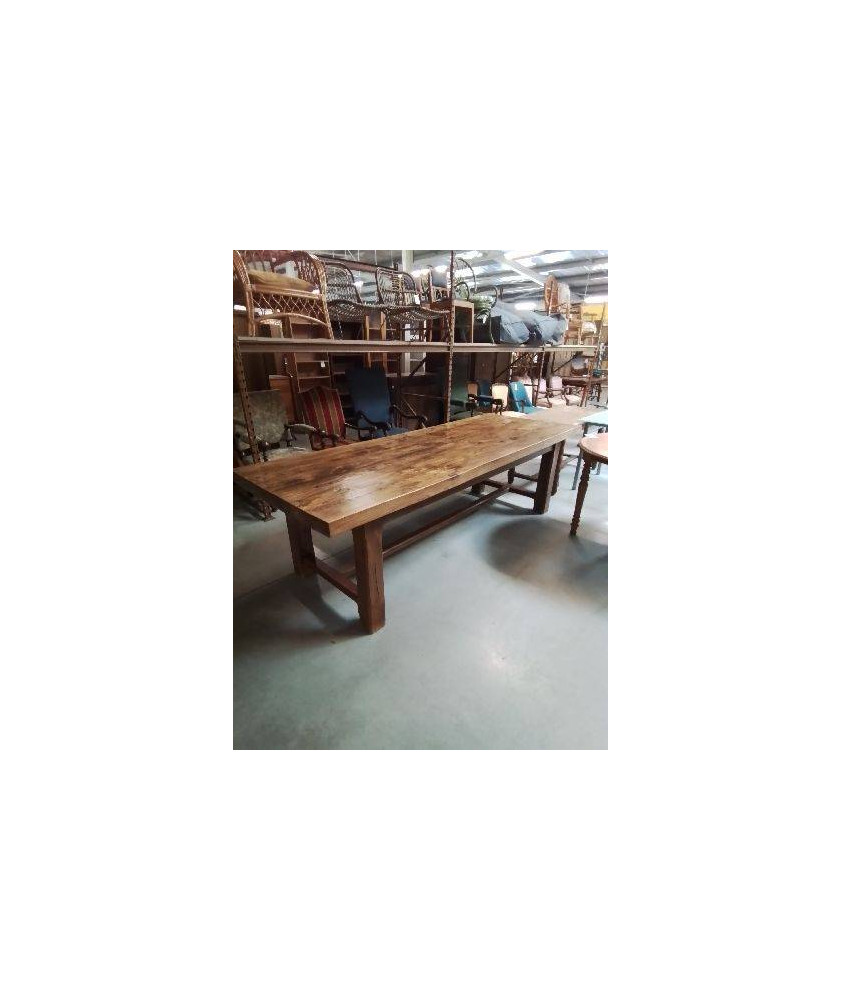 TABLE DE FERME ORME  2 TIROIRS 255X92X76CM