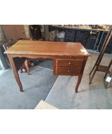BUREAU 2 TIROIRS 1 TABLETTE STYLE REGENCE 