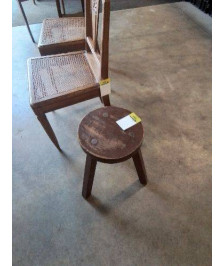 TABOURET ROND TRIPODE 