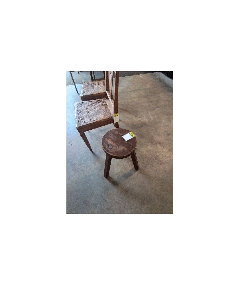 TABOURET ROND TRIPODE 