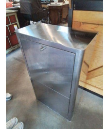 POUBELLE DE TRI 2 TIROIRS ACIER INOX CUBEX
