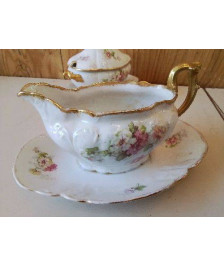 SAUCIÈRE EN PORCELAINE DE LIMOGE