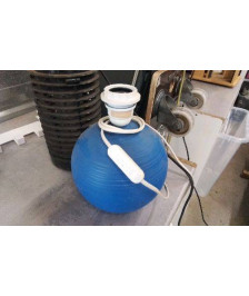 PIED DE LAMPE BLEU 