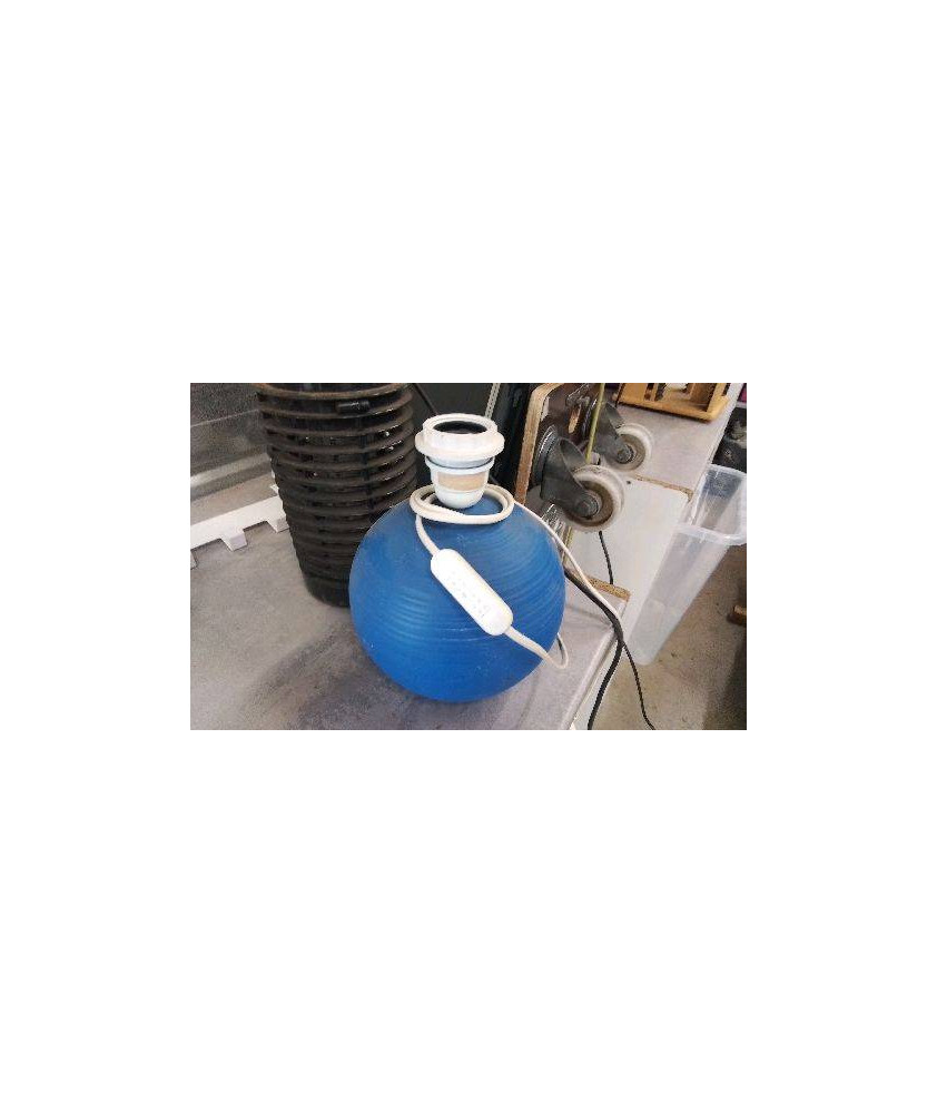 PIED DE LAMPE BLEU 